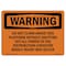 Signmission OSHA WARNING Sign, Do Not Climb Above This Platform W/O, 24in X 18in Alum, 18" W, 24" L, Landscape OS-WS-A-1824-L-12048 - alternate 1